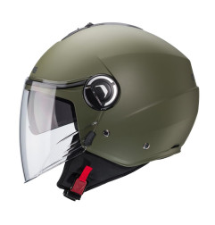 CABERG KASK OTWARTY JET Z BLENDĄ MODEL RIVIERA V4X SOLID KOLOR ZIELONY MAT - MILITARY GREEN ROZMIAR XL