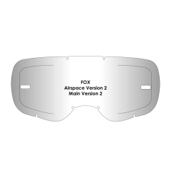 Wizjer AirScreen do gogli Fox AirSpace 2 Main 2 2020 2024 z blokadą przeźroczysty