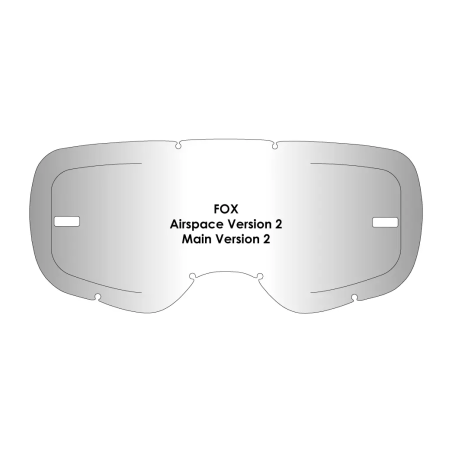 Wizjer AirScreen do gogli Fox AirSpace 2 Main 2 2020 2024 z blokadą przeźroczysty