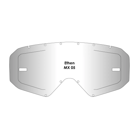 Wizjer AirScreen do gogli Ethen 05Primis 05R 05Ares 4EN05 z blokadą przeźroczysty