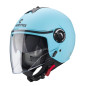 CABERG KASK OTWARTY JET Z BLENDĄ MODEL RIVIERA V4X SOLID KOLOR JASNY NIEBIESKI MAT ROZMIAR M