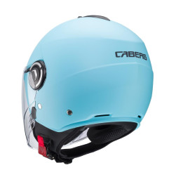 CABERG KASK OTWARTY JET Z BLENDĄ MODEL RIVIERA V4X SOLID KOLOR JASNY NIEBIESKI MAT ROZMIAR L