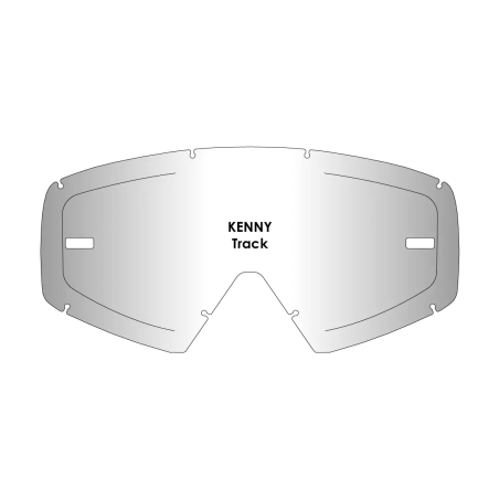 Wizjer AirScreen do gogli Kenny Track z blokadą przeźroczysty