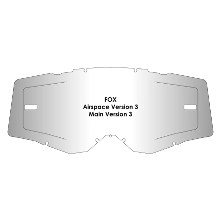 Wizjer AirScreen do gogli Fox AirSpace 3 Main 3 2024 z blokadą przeźroczysty