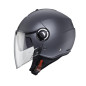 CABERG KASK OTWARTY JET Z BLENDĄ MODEL RIVIERA V4X SOLID KOLOR SZARY MAT - GUNMETAL ROZMIAR XXL