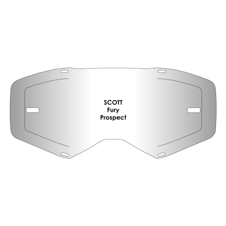 Wizjer AirScreen do gogli Scott Fury Prospect z blokadą przeźroczysty