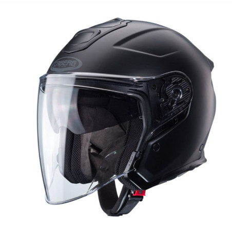 CABERG KASK OTWARTY JET OTWARTY FLYON II SOLID BLACK KOLOR CZARNY MAT ROZMIAR L
