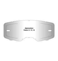 Wizjer AirScreen do gogli Alpinestar Vision 3 5 8 z blokadą przeźroczysty