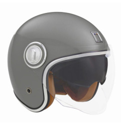 NOX PREMIUM KASK OTWARTY JET HERITAGE SOLID KOLOR TYTANOWY MAT ROZMIAR XL
