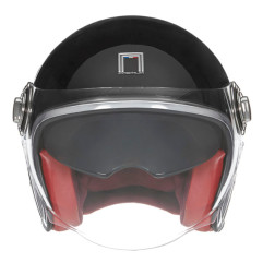 NOX PREMIUM KASK OTWARTY JET HERITAGE SOLID KOLOR CZARNY POŁYSK ROZMIAR M