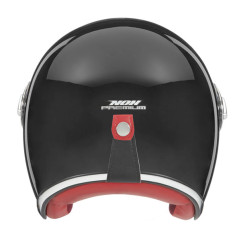 NOX PREMIUM KASK OTWARTY JET HERITAGE SOLID KOLOR CZARNY POŁYSK ROZMIAR M