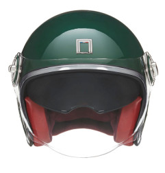 NOX PREMIUM KASK OTWARTY JET HERITAGE SOLID KOLOR ZIELONY POŁYSK ROZMIAR L