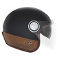 NOX PREMIUM KASK OTWARTY JET HERITAGE LEATHER KOLOR CZARNY/BRĄZOWY ROZMIAR M NOX PREMIUM KASK OTWARTY JET HERITAGE LEATHER KOLOR CZARNY/BRĄZOWY ROZMIAR M