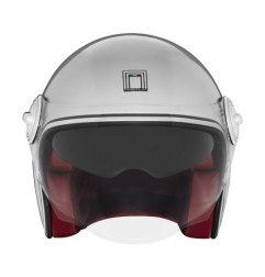NOX PROMOCJA PREMIUM KASK OTWARTY JET HERITAGE SOLID KOLOR SREBRNY ROZMIAR XL