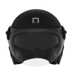 NOX PREMIUM KASK OTWARTY JET HERITAGE LEATHER KOLOR CZARNY MAT/CZARNY ROZMIAR M