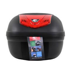 KUFER CENTRALNY COOCASE 28L CZERWONY ODBLASK