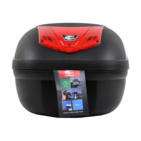 KUFER CENTRALNY COOCASE 28L CZERWONY ODBLASK