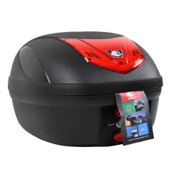 KUFER CENTRALNY COOCASE 28L CZERWONY ODBLASK