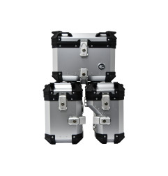 ZESTAW 3 KUFRÓW ALUMINIOWYCH (30L ASYMETRYCZNY + 36L + 45L) COOCASE ANODOWANE ALUMINIUM