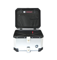 ZESTAW 3 KUFRÓW ALUMINIOWYCH (30L ASYMETRYCZNY + 36L + 45L) COOCASE SREBRNY Z TORBĄ WEWNĘTRZNĄ