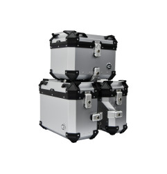 ZESTAW 3 KUFRÓW ALUMINIOWYCH (30L ASYMETRYCZNY + 36L + 45L) COOCASE ANODOWANE ALUMINIUM