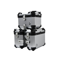 ZESTAW 3 KUFRÓW ALUMINIOWYCH (30L ASYMETRYCZNY + 36L + 45L) COOCASE  ANODOWANE ALUMINIUM