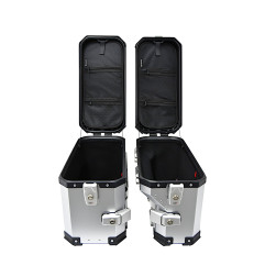 ZESTAW 3 KUFRÓW ALUMINIOWYCH (30L ASYMETRYCZNY + 36L + 45L) COOCASE  ANODOWANE ALUMINIUM