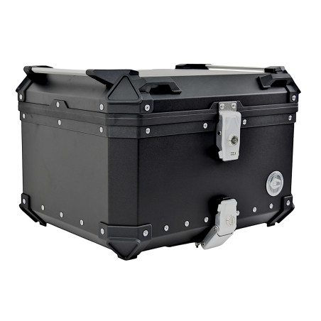 KUFER CENTRALNY ALUMINIOWY COOCASE 55L CZARNY Z TORBĄ WEWNĘTRZNĄ