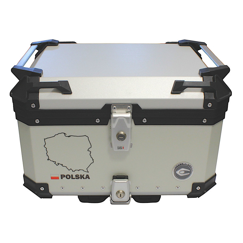 KUFER CENTRALNY ALUMINIOWY COOCASE 55L SREBRNY Z MAPĄ PL + TORBĄ WEWNĘTRZNĄ KUFER CENTRALNY ALUMINIOWY COOCASE 55L SREBRNY Z MAPĄ PL + TORBĄ WEWNĘTRZNĄ