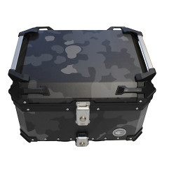 KUFER CENTRALNY ALUMINIOWY COOCASE 55L SZARY CAMO Z TORBĄ WEWNĘTRZNĄ