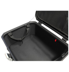 KUFER CENTRALNY ALUMINIOWY COOCASE 55L SREBRNY Z MAPĄ PL + TORBĄ WEWNĘTRZNĄ