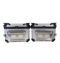 ZESTAW 3 KUFRÓW ALUMINIOWYCH (2X36L SYMETRYCZNE + 45L) COOCASE ANODOWANE ALUMINIUM Z TORBĄ WEWNĘTRZNĄ