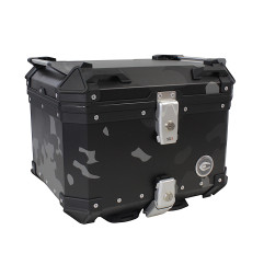 ZESTAW 3 KUFRÓW ALUMINIOWYCH (2X36L SYMETRYCZNE + 45L) COOCASE SZARY CAMO Z TORBĄ WEWNĘTRZNĄ