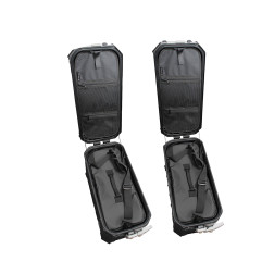 ZESTAW 3 KUFRÓW ALUMINIOWYCH (2X36L SYMETRYCZNE + 45L) COOCASE SZARY CAMO Z TORBĄ WEWNĘTRZNĄ