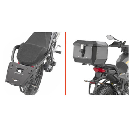 KAPPA STELAŻ KUFRA CENTRALNEGO (ANODOWANE ALUMINIUM) MOTO GUZZI STELVIO '24-'25 ALUMINIOWY MONOKEY