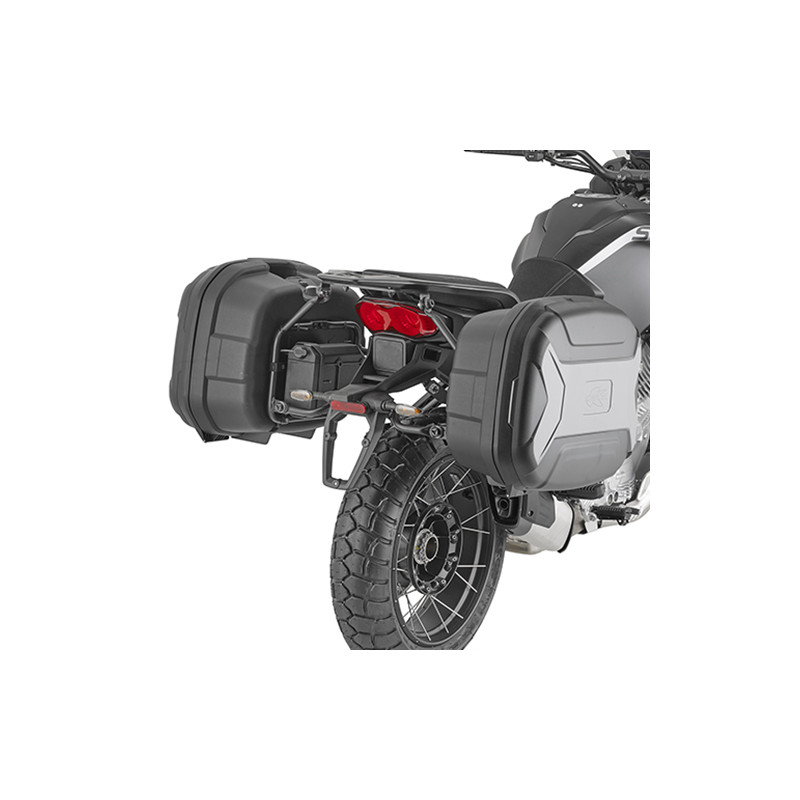 KAPPA STELAŻ KUFRÓW BOCZNYCH MONOKEY MOTO GUZZI STELVIO 1000 '24-'25, - RÓWNIEŻ POD KUFRY MONOKEY KMS K'MISSION ALU