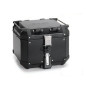 KAPPA KUFER CENTRALNY 42L MONOKEY KVG420B K'VOYAGER ALUMINIOWY KOLOR CZARNY ANODOWANY BLACK LINE
