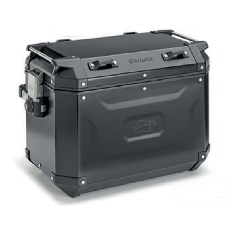 KAPPA KUFER BOCZNY 48L MONOKEY CAM SIDE KVG48B K'VOYAGER ALUMINIOWY PRAWY KOLOR CZARNY ANODOWANY BLACK LINE