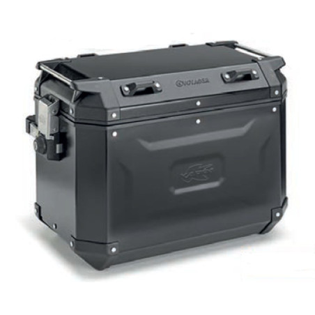 KAPPA KUFER BOCZNY 48L MONOKEY CAM SIDE KVG48B K'VOYAGER ALUMINIOWY PRAWY KOLOR CZARNY ANODOWANY BLACK LINE