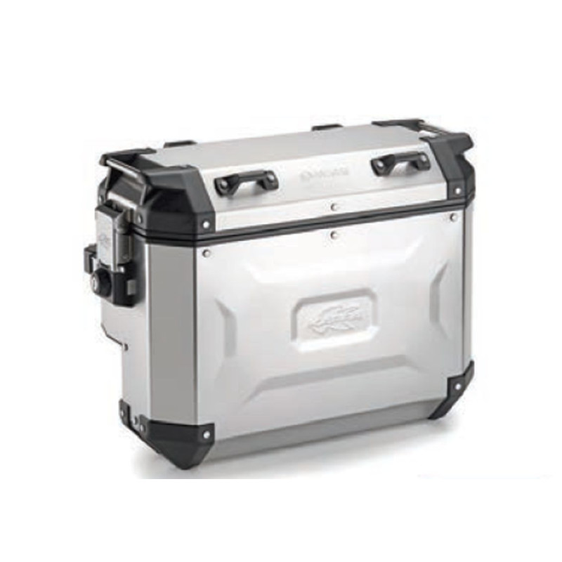 KAPPA KUFER BOCZNY 33L MONOKEY CAM SIDE KVGS33A K'VOYAGER ALUMINIOWY KOLOR SREBRNY - WCIĘTY