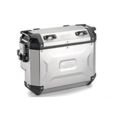 KAPPA KUFER BOCZNY 33L MONOKEY CAM SIDE KVGS33A K'VOYAGER ALUMINIOWY KOLOR SREBRNY - WCIĘTY