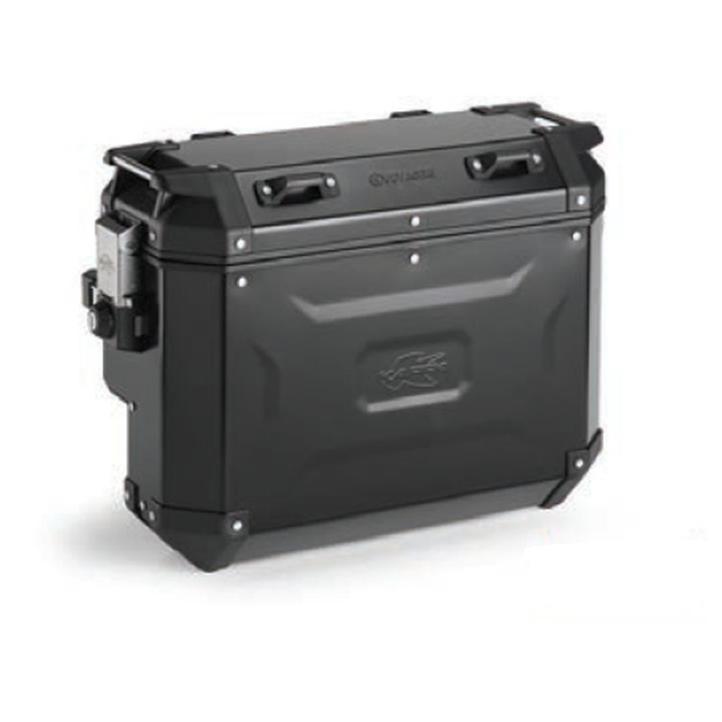 KAPPA KUFER BOCZNY 33L MONOKEY CAM SIDE KVGS33B K'VOYAGER ALUMINIOWY KOLOR CZARNY ANODOWANY - WCIĘTY