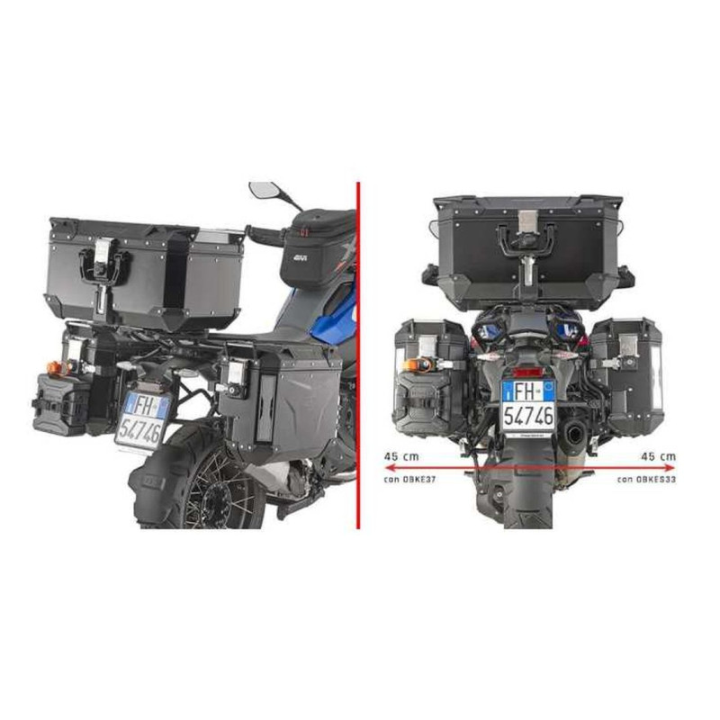 KAPPA STELAŻ KUFRÓW BOCZNYCH MONOKEY CAM SIDE BMW R 1300 GS '24-'25 - POD KUFRY KVG K'VOYAGER ALU - PRAWY KVGS33 WCIĘTY