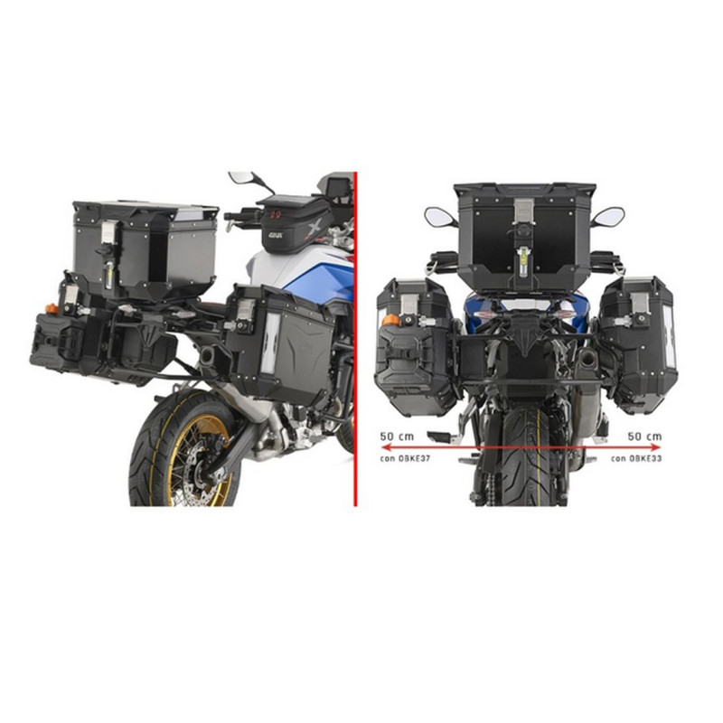 KAPPA STELAŻ KUFRÓW BOCZNYCH MONOKEY CAM SIDE BMW F 900 GS '24-, - POD KUFRY KVG K'VOYAGER ALU - PRAWY KVGS33 WCIĘTY
