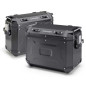 KAPPA KUFRY BOCZNE 37L PRAWY I 48L LEWY MONOKEY CAM SIDE KVG48B KVG37B K'VOYAGER ALUMINIOWE KOLOR CZARNY ANODOWANY BLACK LINE