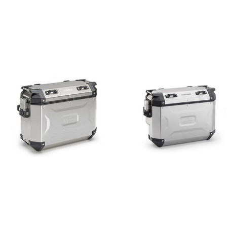 KAPPA KUFRY BOCZNE 48L MONOKEY CAM SIDE KVG48A K'VOYAGER ALUMINIOWE PRAWY / LEWY KOLOR SREBRNY