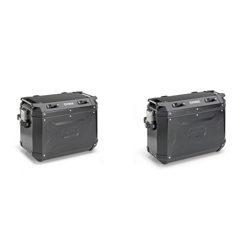 KAPPA KUFRY BOCZNE 48L MONOKEY CAM SIDE KVG48B K'VOYAGER ALUMINIOWE PRAWY / LEWY KOLOR CZARNY ANODOWANY BLACK LINE