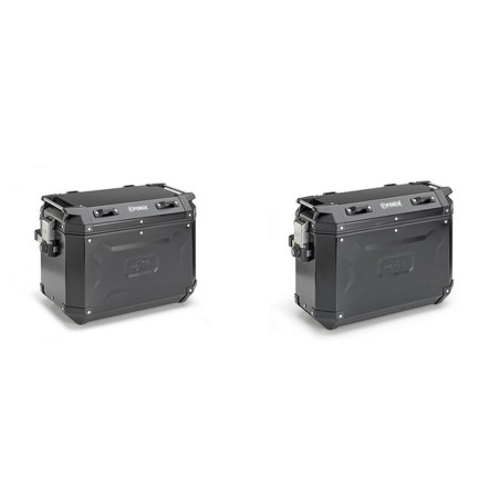 KAPPA KUFRY BOCZNE 48L MONOKEY CAM SIDE KVG48B K'VOYAGER ALUMINIOWE PRAWY / LEWY KOLOR CZARNY ANODOWANY BLACK LINE