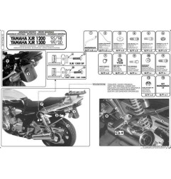 KAPPA STELAŻ KUFRA CENTRALNEGO YAMAHA XJR 1200 (95-98), XJR 1300 (98-02) ( BEZ PŁYTY )