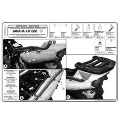 KAPPA STELAŻ KUFRA CENTRALNEGO YAMAHA XJR 1300 (07-14) ( BEZ PŁYTY )